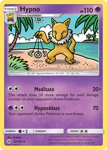 Hypno (60/149) [Sun &amp; Moon: Base Set] 