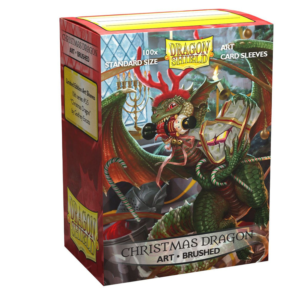 Dragon Shield: Standard 100ct Brushed Art Sleeves - Christmas Dragon (2020)