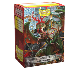 Dragon Shield: Standard 100ct Brushed Art Sleeves - Christmas Dragon (2020)