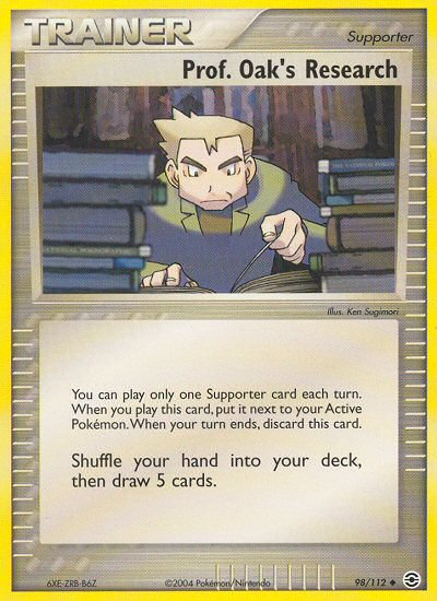 Teacher. Oak's Research (98/112) [EX: FireRed &amp; LeafGreen] 