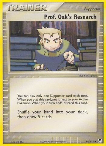 Teacher. Oak's Research (98/112) [EX: FireRed &amp; LeafGreen] 