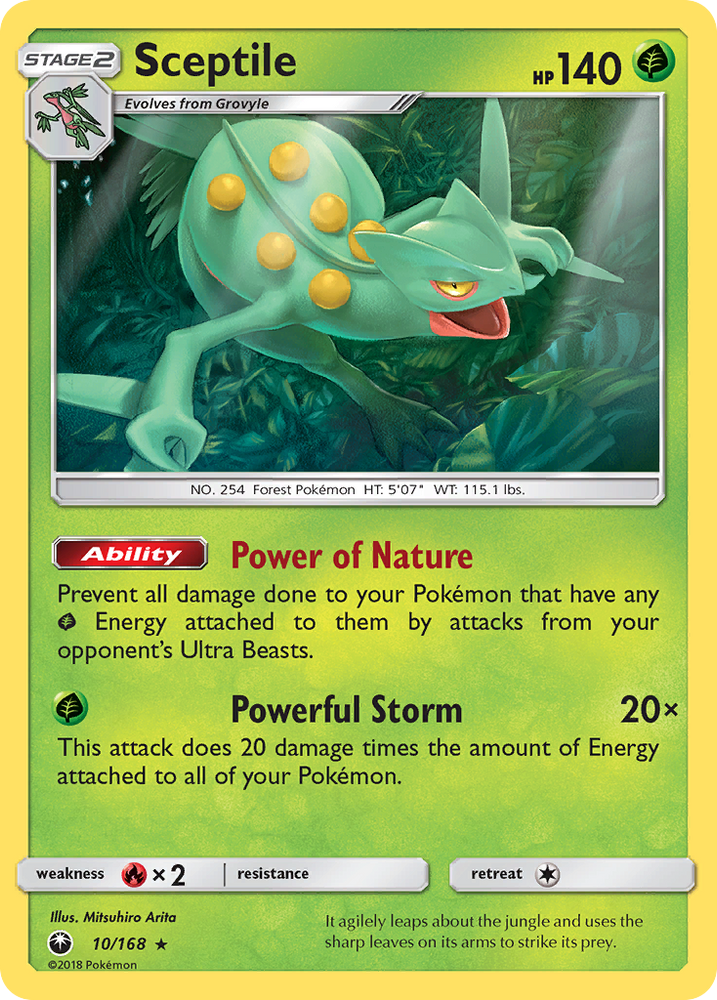 Sceptile (10/168) [Sun &amp; Moon: Celestial Storm] 