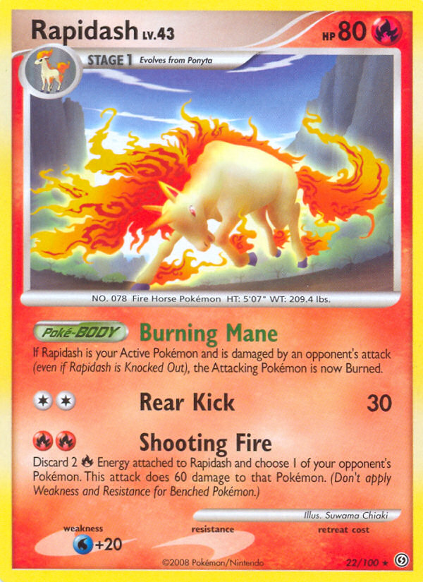 Rapidash (22/100) [Diamond &amp; Pearl: Stormfront] 