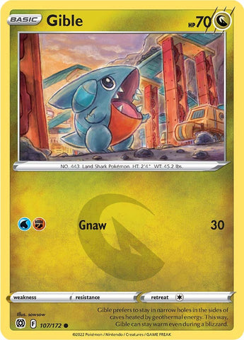 Gible (107/172) [Sword &amp; Shield: Brilliant Stars] 