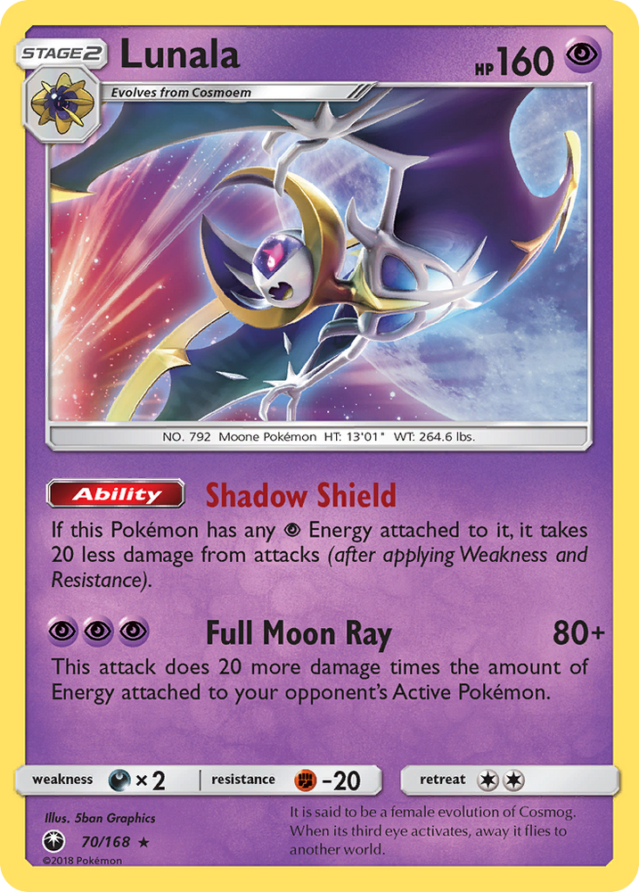 Lunala (70/168) [Sun &amp; Moon: Celestial Storm] 