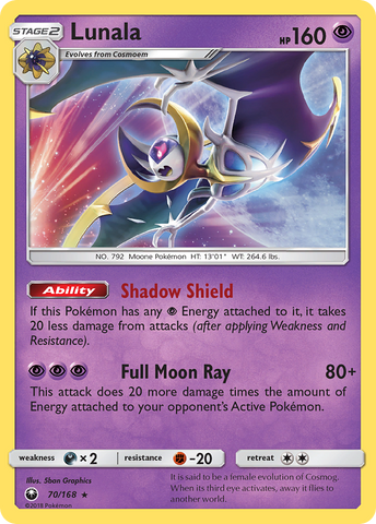 Lunala (70/168) [Sun &amp; Moon: Celestial Storm] 