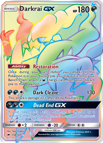 Darkrai GX (158/147) [Sun &amp; Moon: Burning Shadows] 