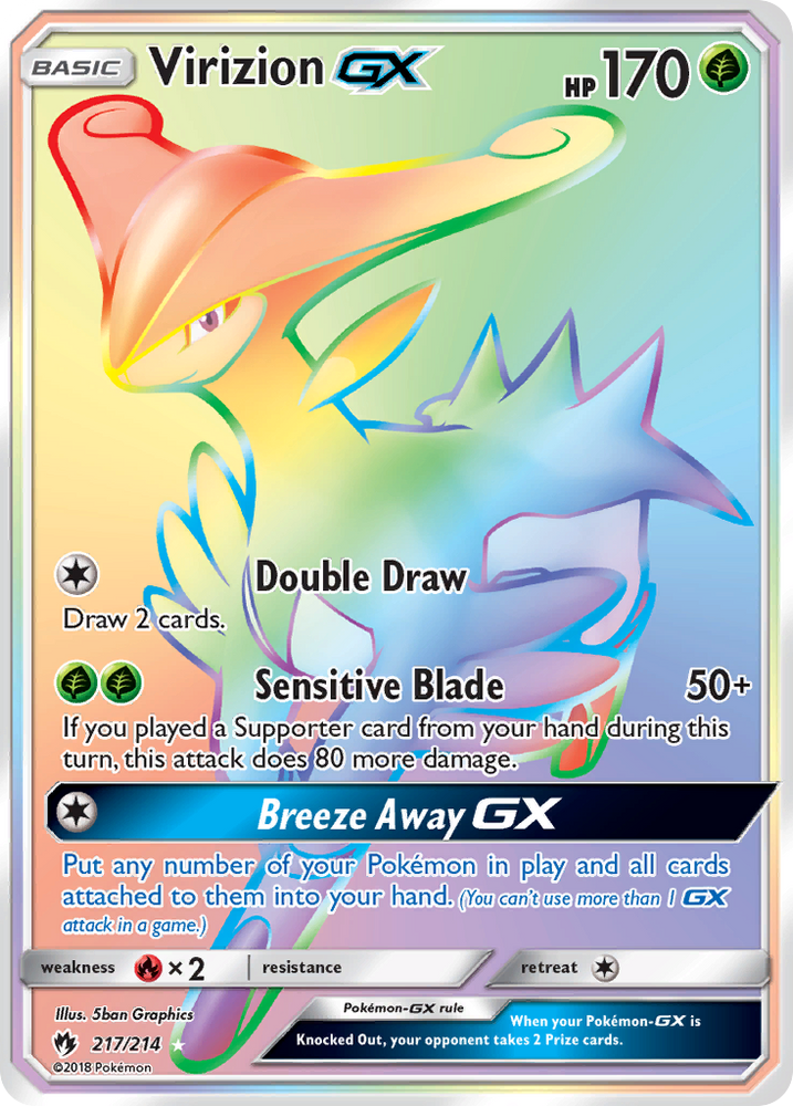 Virizion GX (217/214) [Sun &amp; Moon: Lost Thunder] 