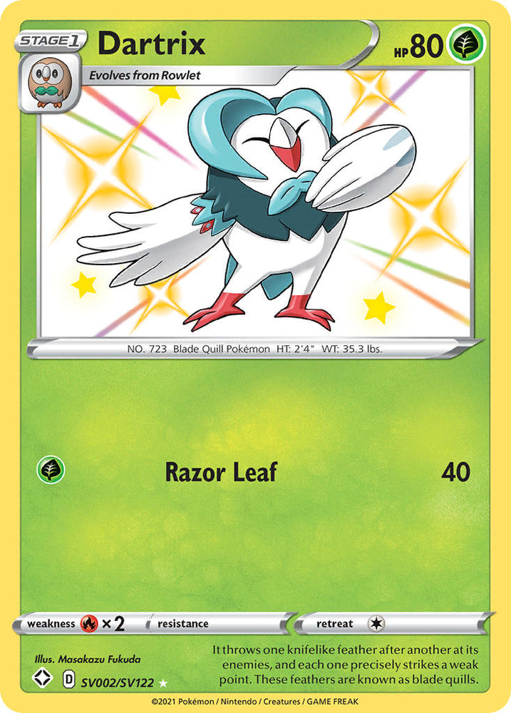 Dartrix (SV002/SV122) [Sword &amp; Shield: Shining Fates] 