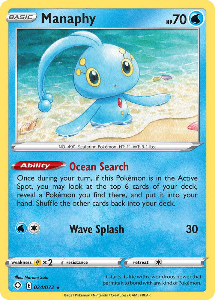 Manaphy (024/072) [Sword &amp; Shield: Shining Fates] 