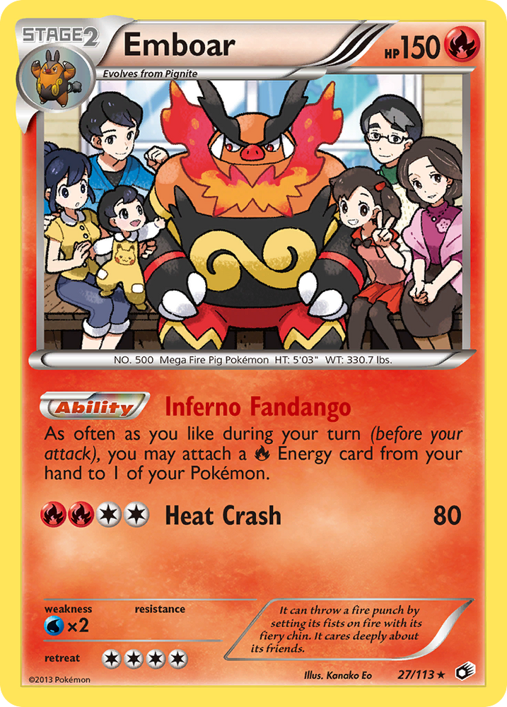 Emboar (27/113) (Theme Deck Exclusive) [Black &amp; White: Legendary Treasures] 