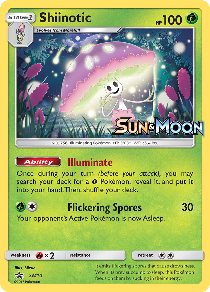 Shiinotic (SM10) [Sun &amp; Moon: Black Star Promos] 