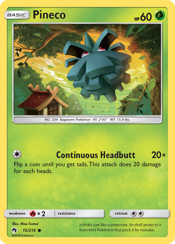 Pineco (15/214) [Sun &amp; Moon: Lost Thunder] 