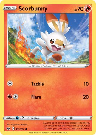 Scorbunny (031/202) (Premium Collection) [Sword &amp; Shield: Base Set] 