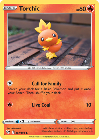 Torchic (022/189) [Sword &amp; Shield: Darkness Ablaze] 