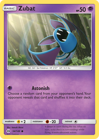 Zubat (54/149) [Sun &amp; Moon: Base Set] 