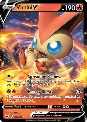 Victini V (025/202) [Sword &amp; Shield: Base Set] 