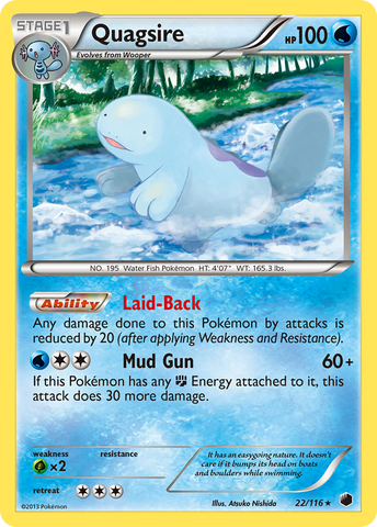 Quagsire (22/116) [Black &amp; White: Plasma Freeze] 