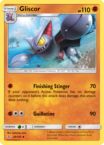 Gliscor (68/145) [Sun &amp; Moon: Guardians Rising] 