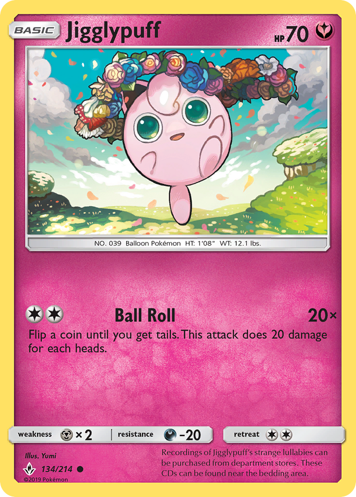 Jigglypuff (134/214) [Sun &amp; Moon: Unbroken Bonds] 