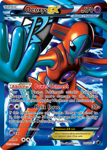 Deoxys EX (111/116) [Black &amp; White: Plasma Freeze] 