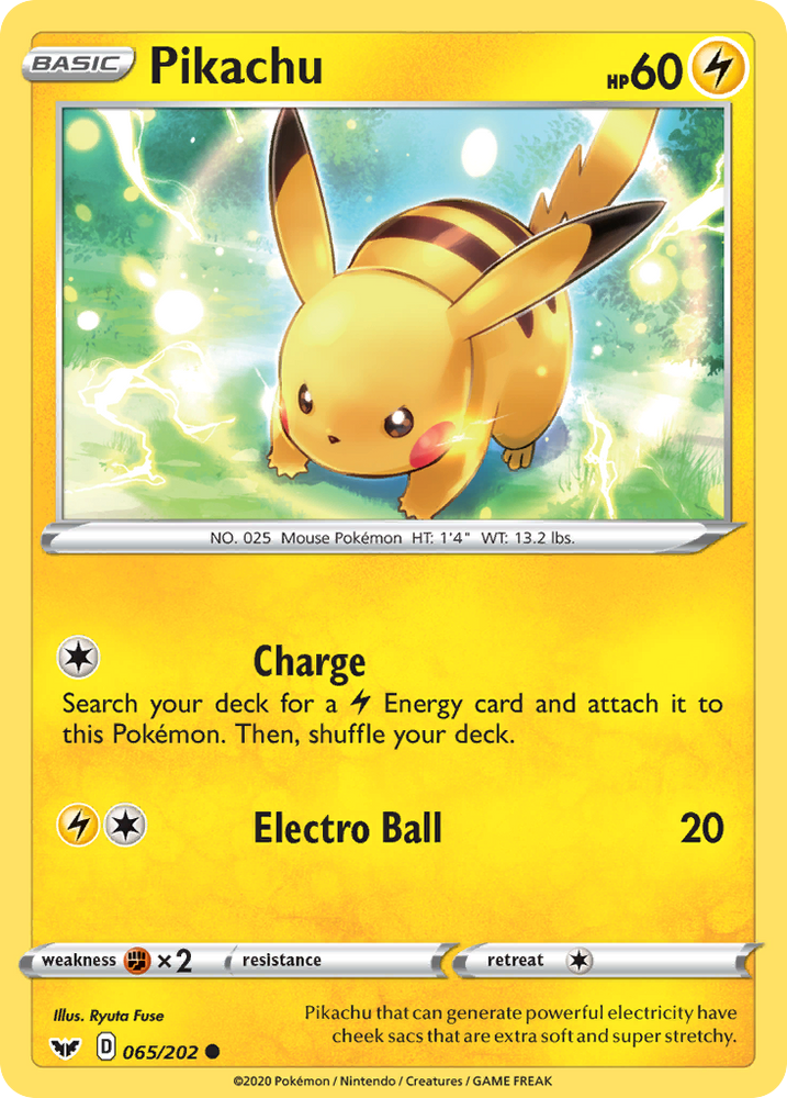 Pikachu (065/202) [Sword &amp; Shield: Base Set] 