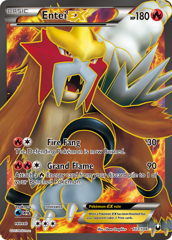 Entei EX (103/108) [Black &amp; White: Dark Explorers] 