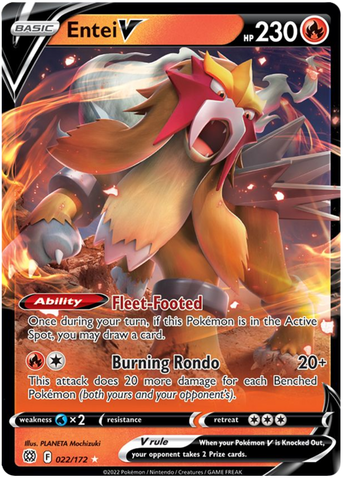 Entei V (022/172) [Sword &amp; Shield: Brilliant Stars] 