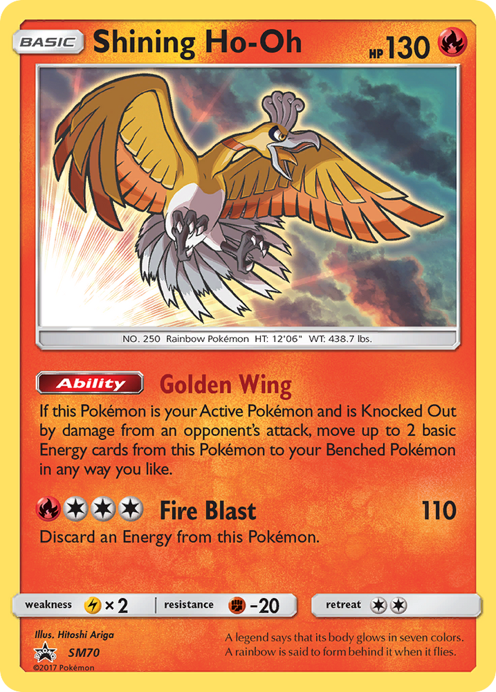 Shining Ho-Oh (SM70) [Sun &amp; Moon: Black Star Promos] 