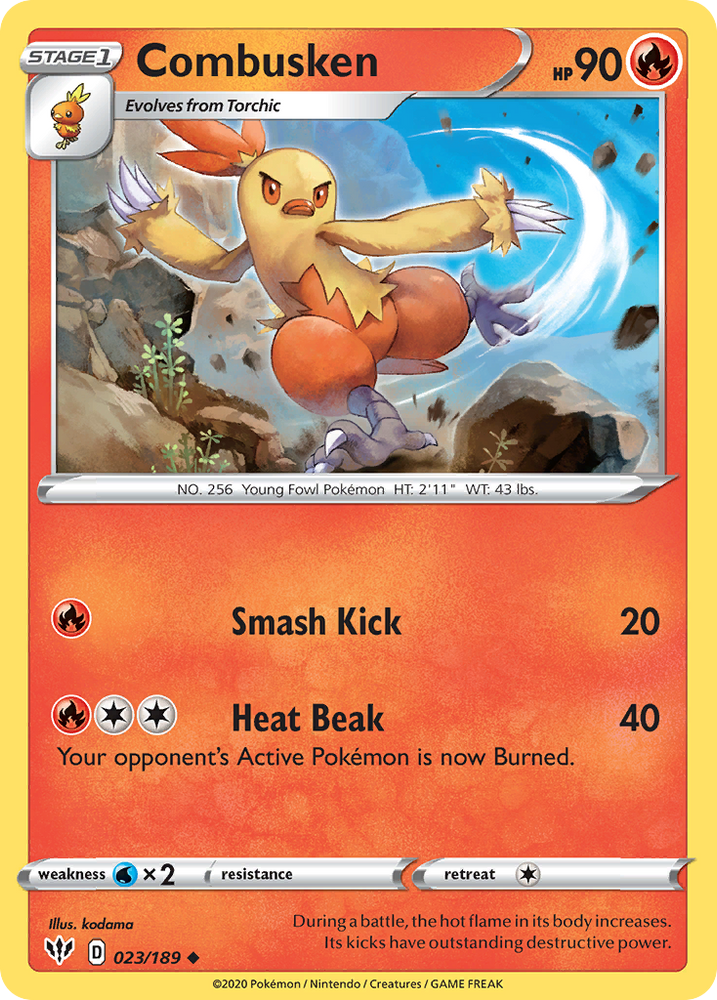 Combusken (023/189) [Sword &amp; Shield: Darkness Ablaze] 