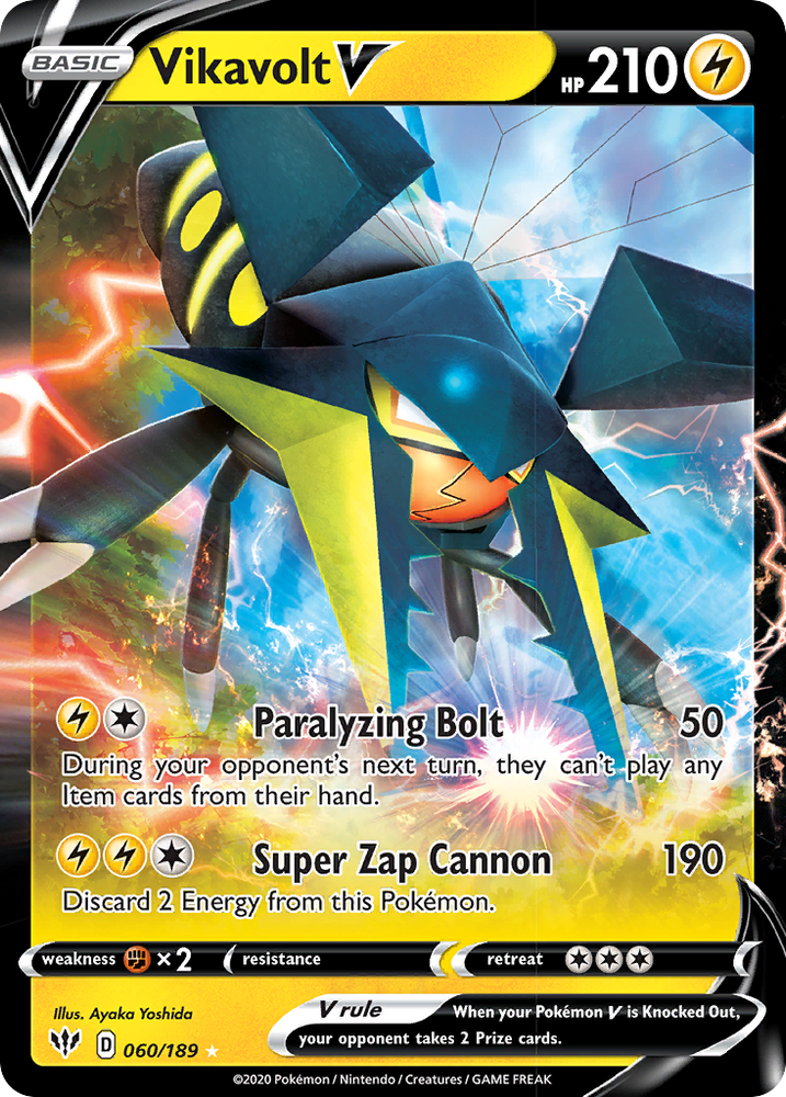 Vikavolt V (060/189) [Sword &amp; Shield: Darkness Ablaze] 