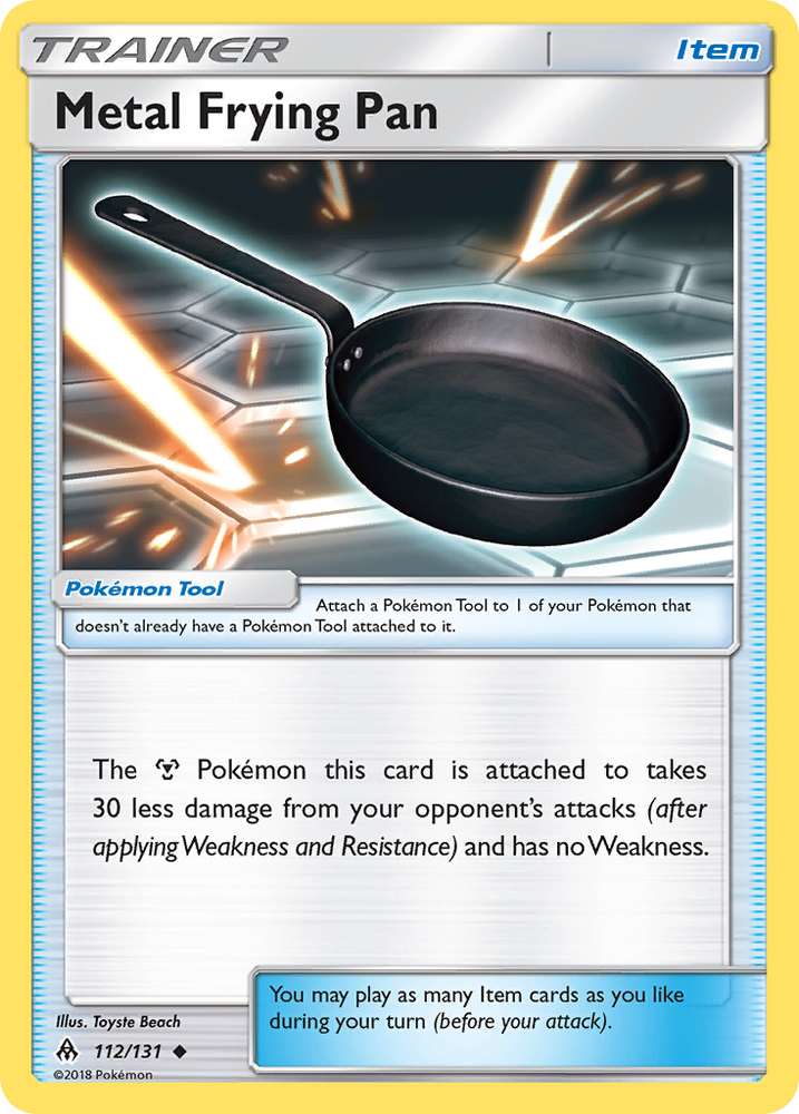 Metal Frying Pan (112/131) [Sun &amp; Moon: Forbidden Light] 