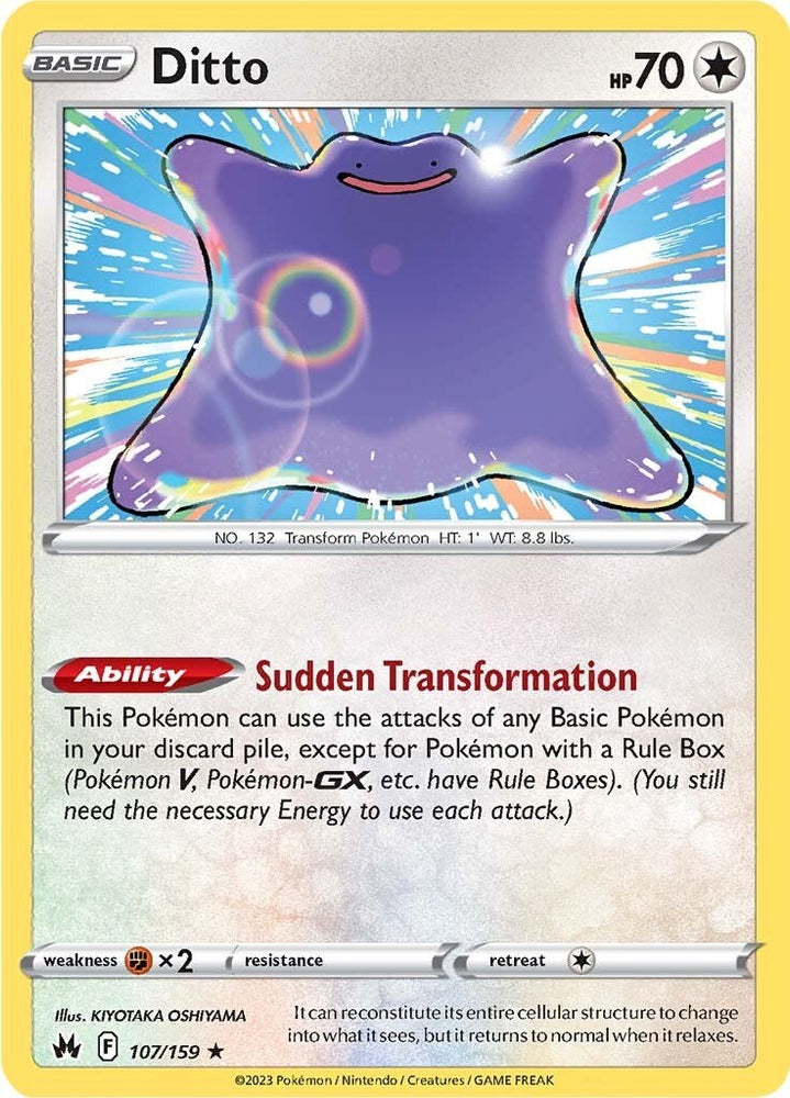 Ditto (107/159) [Sword &amp; Shield: Crown Zenith] 