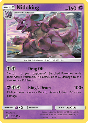 Nidoking (59/181) [Sun &amp; Moon: Team Up] 