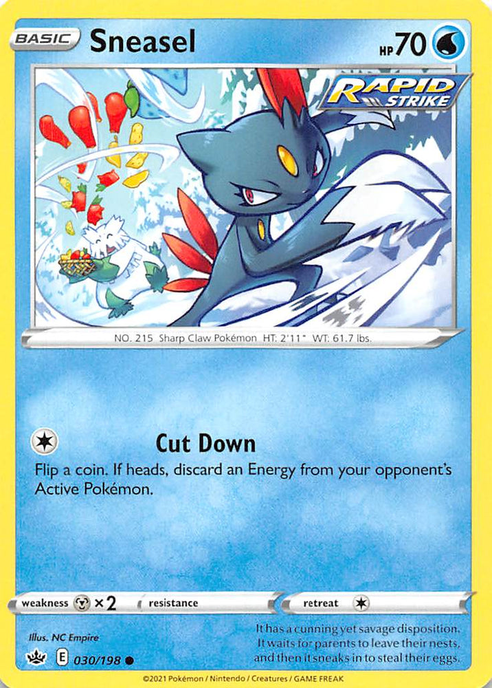 Sneasel (030/198) [Sword &amp; Shield: Chilling Reign] 