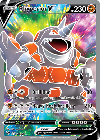 Rhyperior V (181/189) [Sword &amp; Shield: Darkness Ablaze] 