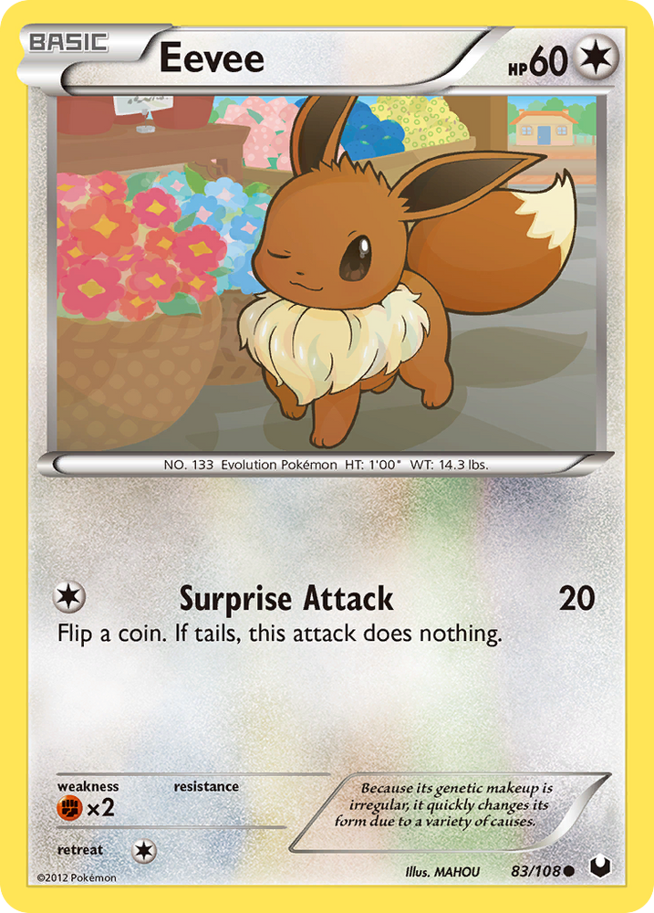 Eevee (83/108) [Black &amp; White: Dark Explorers] 