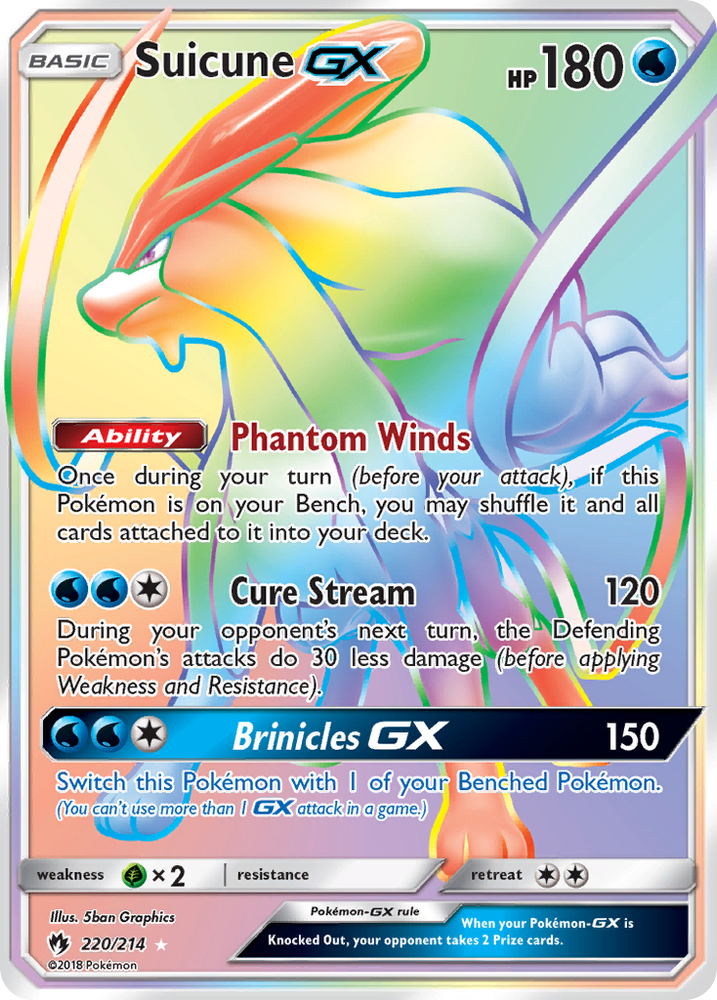 Suicune GX (220/214) [Sun &amp; Moon: Lost Thunder] 