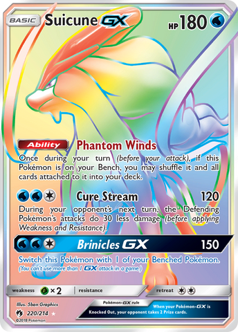 Suicune GX (220/214) [Sun &amp; Moon: Lost Thunder] 