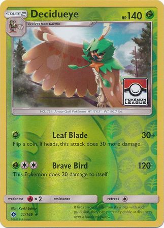 Decidueye (11/149) (League Promo) [Sun &amp; Moon: Base Set] 