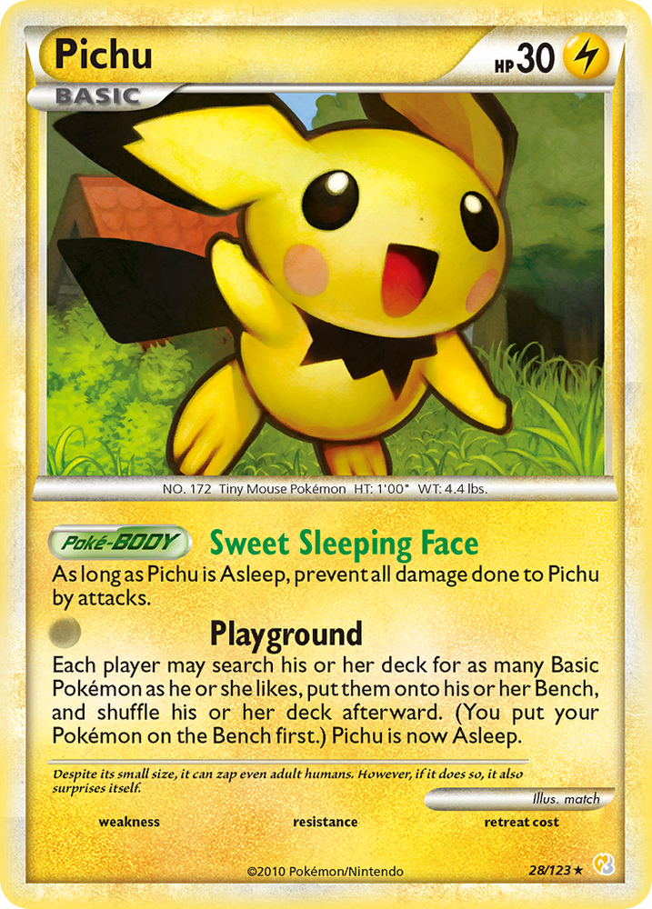 Pichu (28/123) [HeartGold &amp; SoulSilver: Base Set] 