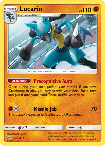 Lucario (67/156) [Sun &amp; Moon: Ultra Prism] 