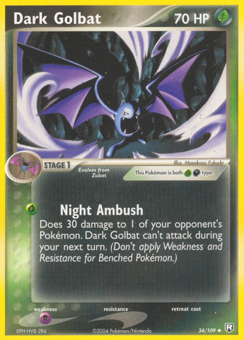 Darth Golbat (34/109) [EX: Team Rocket Returns] 