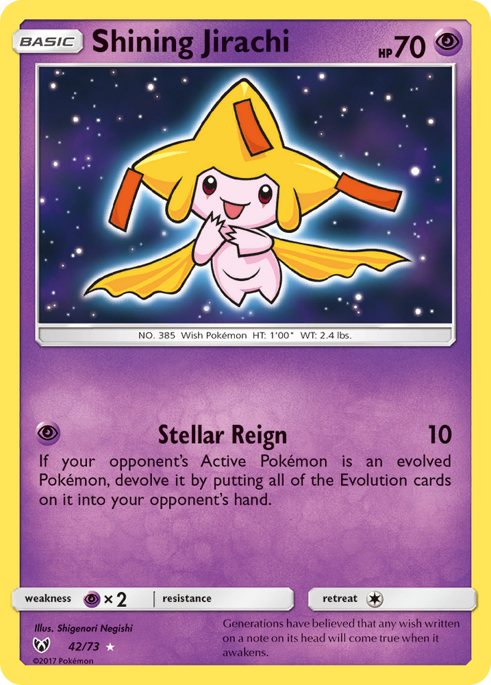 Shining Jirachi (42/73) [Sun &amp; Moon: Shining Legends] 