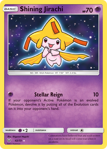 Shining Jirachi (42/73) [Sun &amp; Moon: Shining Legends] 