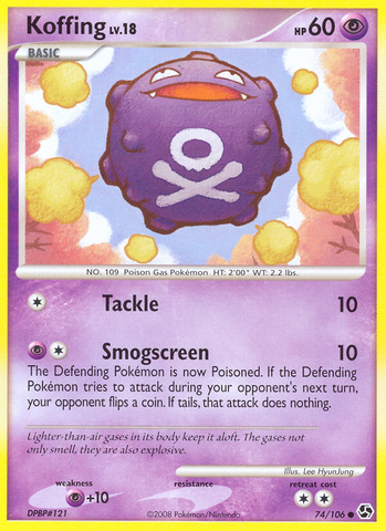 Koffing (74/106) [Diamond &amp; Pearl: Great Encounters] 