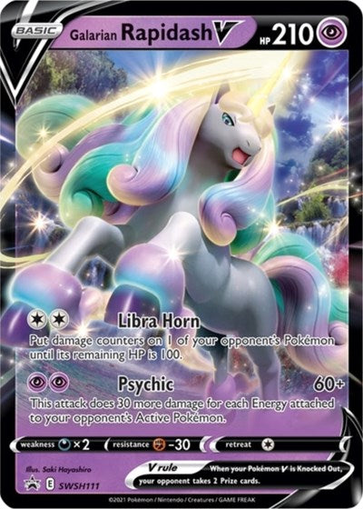 Galarian Rapidash V (SWSH111) [Sword &amp; Shield: Black Star Promos] 