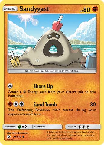 Sandygast (74/149) [Sun &amp; Moon: Base Set] 