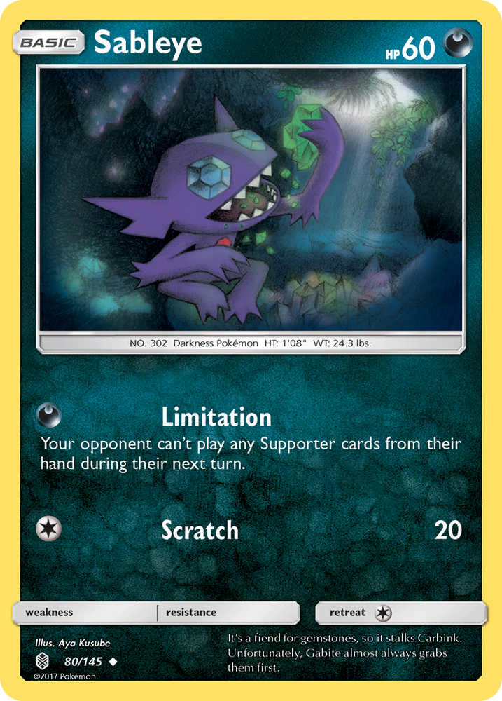 Sableye (80/145) [Sun &amp; Moon: Guardians Rising] 