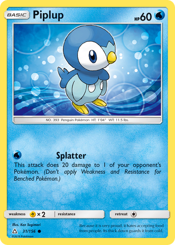 Piplup (31/156) [Sun &amp; Moon: Ultra Prism] 